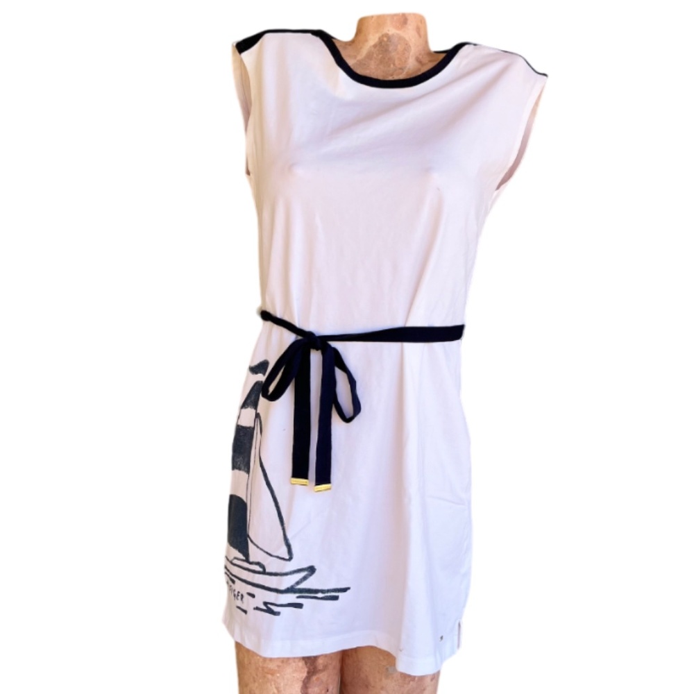 Tommy Hilfiger Shift Dress Adjustable Belt - Picture 2 of 9